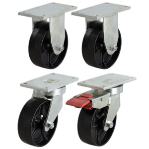 Waste Bin Castor Set with SG Iron Wheels (WASTESETT-8)