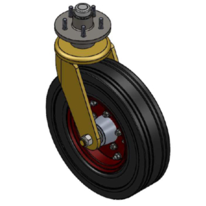 Agricultural Castor with Solid Pneumatic Wheel (S1672)