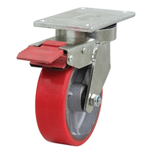 150mm Poly Ci Wheel 250kg Capacity Waste Bin Castor (S6012SLB)