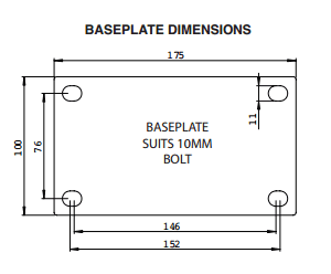 200mm Cast Iron 500kg Capacity Castor (S8430SLB)