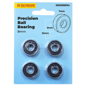 608 Precision Ball Bearing O.D 22mm x I.D 8mm x W 7mm