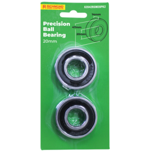 6204 RS Bearing O.D 47mm x I.D 20mm x W 14mm