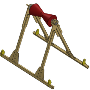 A-Frame Pipeline Support Roller