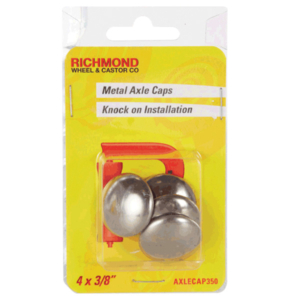 Pack of 4 Axle Caps to Suit 3/8" Size Axles (AXLECAP350)
