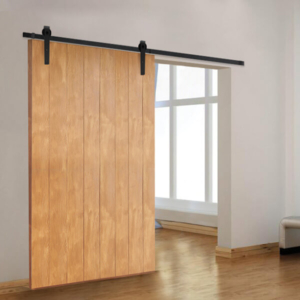 Country Style Black Steel 3m Barn Door Hardware Kit (BHR005)
