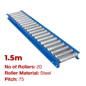 290mm Wide Gravity Conveyor with Steel Rollers -1.5m Long (CGR070)