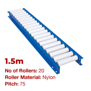 290mm Wide Gravity Conveyor with Nylon Rollers - 1.5m Long (CGR071)