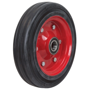 250mm Cushion Rubber Wheel | 1" Axle Diameter (CR1060-1)