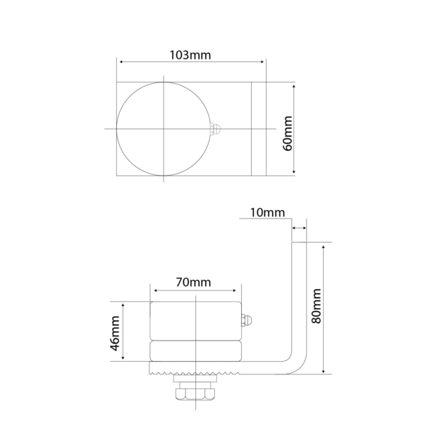 Heavy Duty Bolt-on Adjustable Bearing Hinge (GTR118) - Image 4