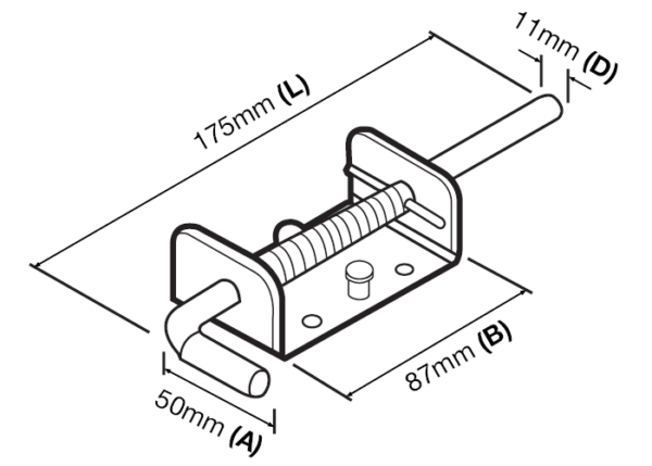 Spring Latch (GTR144) - Image 2