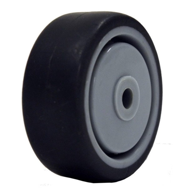 50mm Institutional Rubber Wheel | 1/4" Axle Diameter (IR2201-25)