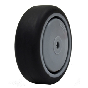 75mm Institutional Rubber Wheel | 1/4" Axle Diameter (IR3301-25)