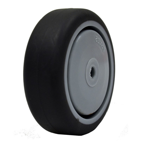 75mm Institutional Rubber Wheel | 1/4" Axle Diameter (IR3301-25)