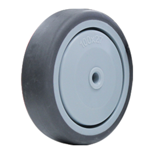 100mm Institutional Rubber Wheel | 5/16" Axle Diameter (IR4401-31)