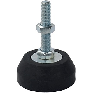 50mm X M10 Rubber Fixed Leveling Foot (LVR118)
