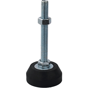 100mm X M12 Rubber Fixed Leveling Foot (LVR121)