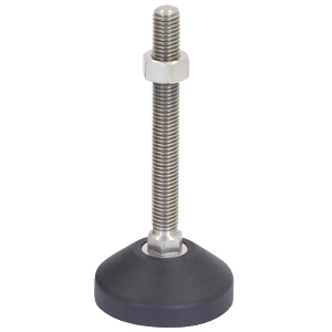 60mm X M12 Levelling Feet  Fixed Foot Stainless Steel (LVR6012100FSS)