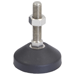 60mm X M12 Levelling Feet  Fixed Foot Stainless Steel (LVR601250FSS)