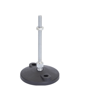 80mm X M8 Levelling Feet  Bolt Down Mild Steel (LVR8008100B)