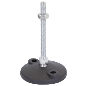 80mm X M10 Levelling Feet  Bolt Down Mild Steel (LVR8010100B)