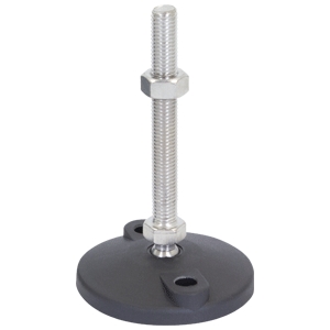 80mm X M12 Levelling Feet  Bolt Down Mild Steel (LVR8012100B)