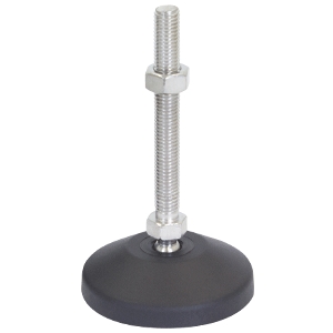 80mm X M12 Levelling Feet  Ball Jointed Mild Steel (LVR8012100S)