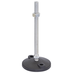 80mm X M12 Levelling Feet  Bolt Down Mild Steel (LVR8012150B)