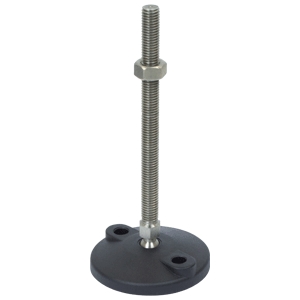 80mm X M12 Levelling Feet  Bolt Down Stainless Steel (LVR8012150BSS)