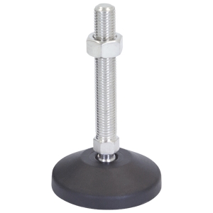 80mm X M16 Levelling Feet  Ball Jointed Mild Steel (LVR8016100S)