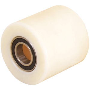 82 x 82mm Nylon Roller | 25mm Axle Diameter (NY418-M25WHT)