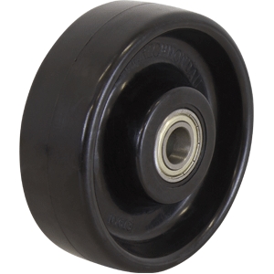 150mm Solid Nylon Wheel | 5/8" Axle Diameter (NY613-62BLK)