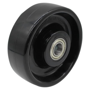 150mm Solid Nylon Wheel | 3/4" Axle Diameter (NY613-75BLK)