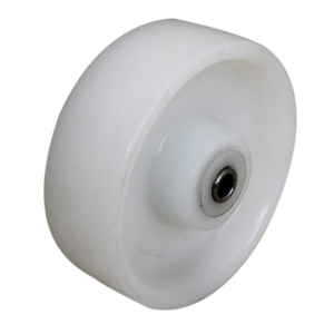 150mm Solid Nylon Wheel | 1/2" Axle Diameter (NY655-50WHT)