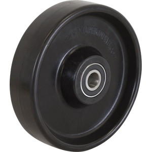 200mm Solid Nylon Wheel | 20mm Axle Diameter (NY830-M20BLK)