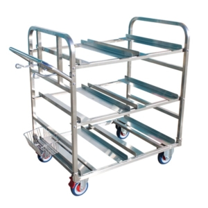 Stainless Steel 6 Bin Order Picker Trolley (OPR030)
