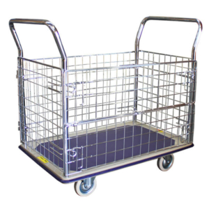 Single Deck 910x610mm Caged Platform Trolley (PFR020)