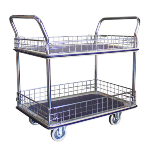 Double Deck 910x610mm Caged Platform Trolley (PFR021)