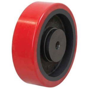 250mm Polyurethane Tyred Cast Iron Centred Wheel (PU1076DV40)