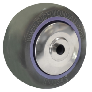 75mm Polyurethane Tyred Nylon Centred Wheel | 5/16" Axle Diameter With Stainless Steel Bearing (PU3345-31)