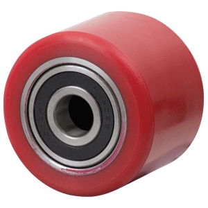 82 x 65mm Polyurethane Roller | 25mm Axle Diameter (PU340-M25)
