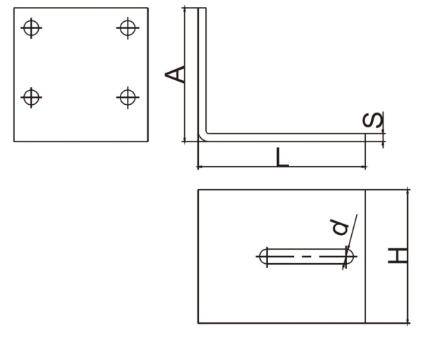 Post Bracket for Gate End Stop (GTR263) - Image 2
