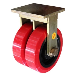 350mm Twin Wheel Rigid Extra High Performance Castor (R1409)