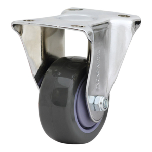 75mm Poly Nyon Rigid Chrome Durolite Castor (R3373)