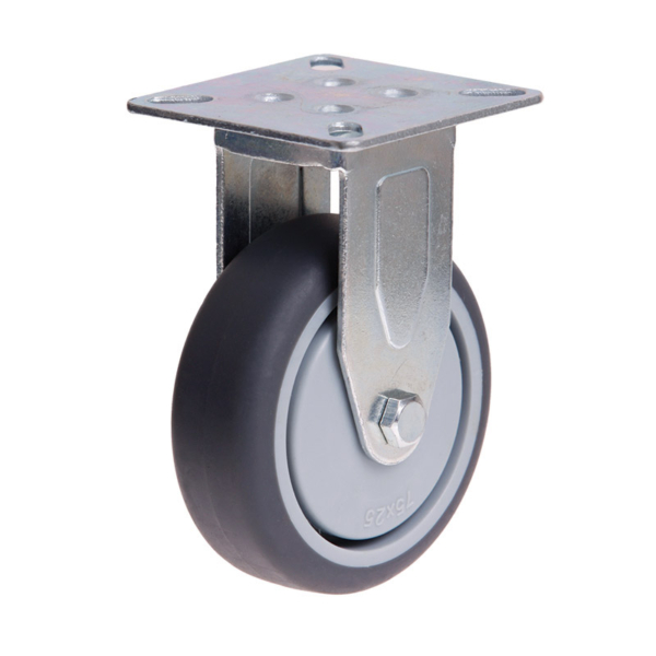 75mm Rubber Wheel 50kg Capacity Castor (R3711)
