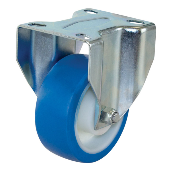100mm Rebound Polyurethane Wheel 150kg Capacity Castor (R4055)