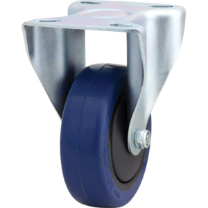 100mm Reb Rubber Rigid Zinc Durolite Castor (R4111)