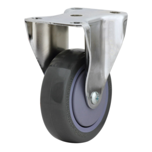 100mm Poly Nylon Rigid Chrome Durolite Castor (R4487)