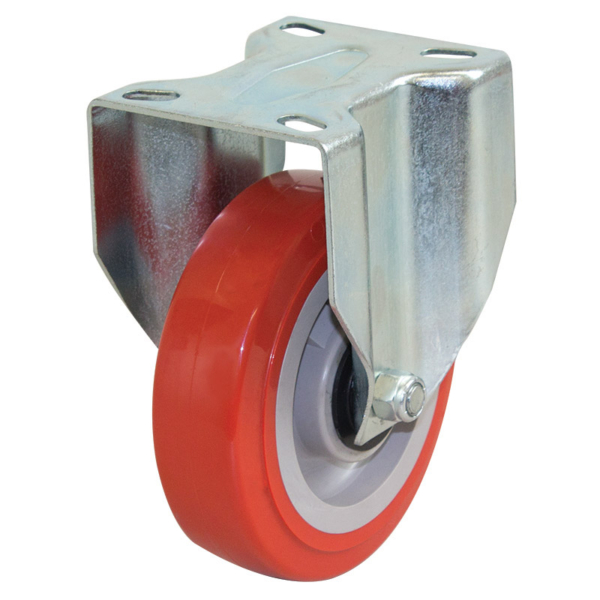 125mm Polyurethane Tyre on Nylon Centre Wheel 200kg Capacity Castor (R5045)
