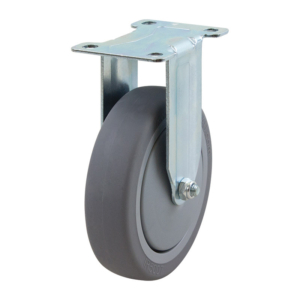 125mm Inst Rubber Rigid Light Industrial Castor (R5526)