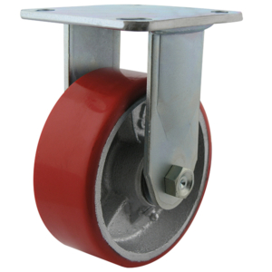 125mm Polyurethane Tyred Cast Iron Centred Wheel 250kg Capacity Castor (R5531)